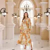 Vestidos Largos Populares Transfronterizos para Mujer, Ropa de Comercio Exterior, Vestidos de Moda Bordados para Mujer, Venta al por Mayor de Comercio Exterior
