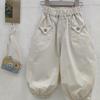 Calças Casuais de Verão para Meninos e Meninas Bebê Elegante Infantil Moderna Estilo Floresta Artística Retrô Jogger Calças Lanterna Anti-Mosquito