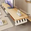 Soporte elevador para computadora de escritorio soporte para monitor base para pantalla de visualización estante de escritorio de oficina