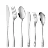 Cuchara de Conejo Vajilla Infantil Cuchillo, Tenedor, Cuchara de Acero Inoxidable 304 Tenedor de Postre para el Hogar Cuchara de Café Venta Caliente Transfronteriza