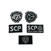 Parche de Tela Bordado con Logo de la Fundación SCP Insignia con Letras Accesorios para Ropa Parche de Tela Parche Autoadhesivo Puntos de Velcro