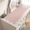 Alfombrilla para tocador con un toque de lujo ligero y alta gama, mantel impermeable para el dormitorio, alfombrilla protectora de cuero lavable para escritorio de manicura y maquillaje