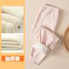 Macacão infantil longo com forro de fleece, espessado, inverno, novo, para crianças médias e grandes, calcinha de pijama para meninas, calças de casa, calças quentes