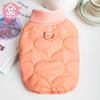 Chaleco de abrigo acolchado de algodón con tracción de otoño e invierno de la ciudad de Weidong, ropa para perros, ropa de peluche, fabricante de ropa para mascotas