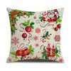 Funda de Almohada Cómoda y Amigable con la Piel Estilo Navideño Árbol de Navidad Linda para Hogar Dormitorio Oficina Respaldo Cojín de Sofá
