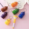 Lápiz de bola retráctil de dibujos animados creativos Calabaza premios para escuela primaria papelería llavero de plástico bolígrafo de aceite al por mayor