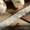 Em estoque Novo Lolita Bordado Solúvel Em Água Lace Leite Seda Único Lado Flor Onda Lace Lace Código De Barras