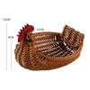 Cesta de Armazenamento Pequena de Rattan Sintético para Frutas Cesta de Armazenamento Trançada Cesta de Lanches para Restaurante Cesta para Batatas Fritas Cesta de Armazenamento para Mesa Fabricante Atacado