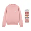 Suéteres de Punto para Niñas Amybaby Invierno 2025 Estilo Nuevo Sencillo y Versátil Color Sólido Oso Bordado Tejido de Visón