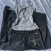 Verano Nuevo Estilo Deseo Puro Moda Chica Hot Espalda Descubierta Básico Sencillo Camisola Y2K Versátil Chaleco Pequeño