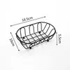 Cesta de Almacenamiento de Hierro Forjado Estilo Japonés, Cesta para Papas Fritas, Cesta para Pollo Frito de Restaurante, Cesta de Almacenamiento de Escritorio, Cesta de Almacenamiento de Frutas, Plato de Frutas