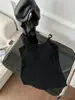 Camisole de Algodão Puro em U Sem Costas com Alças Ajustáveis, Bojos Embutidos, Caimento Justo, Valoriza a Silhueta, Pode Ser Usada como Camada Interna ou Externa, em Estilo Hot Girl