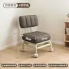 Taburete con Ruedas Giratorias para Abrir Paquetes, Taburete Bajo con Ruedas, Silla Estilo Crema, Taburete Pequeño para el Hogar para Limpiar Pisos, Acabado de Costuras y Organización de Artículos, Taburete Redondo