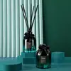 Frasco de Aromaterapia 200ml Vareta de Aromaterapia Rattan Sem Fogo Frasco de Vidro Degradê Frasco Cilíndrico Tampa de Garrafa com Impressão Laço