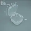Caixa quadrada de plástico transparente, caixa para embalagem de itens pequenos, esponja de pó, equipamento de pesca, ferragens, distintivo, cartão e caixa de armazenamento de contas