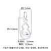Prata Esterlina S925 Retrô Novo Chinoiserie Recortado Lingote Cabacinha Pingente DIY Pulseira Wenwan Acessórios de Prata Material