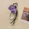 Estilo Dulce y Fresco Y2K Colgante para Bolso de Orquídea Mariposa Artificial, Alto Valor Estético, Personalidad de Nicho, Llavero Creativo, Accesorio para Teléfono