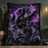 Bestseller transfronterizo de Amazon: Manta de franela con diseño de calabaza y murciélago de Halloween, cómoda manta para sofá