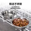 Tigela de Aço Inoxidável Suspensa para Pet Tigela Alimentadora para Pet Tigela para Gato Multi-Modelo Tigela de Ração para Cachorro Tigela Suspensa Gaiola para Cachorro