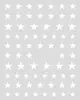 Pegatinas para Uñas de Estrella de Cinco Puntas Negras y Blancas Plateadas de Moda Lámina Adhesiva Calcomanías para Uñas Venta al por Mayor