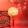Nova Lanterna Impressa Frente e Verso Lanterna Portátil Antiga Luminosa Estilo Chinês Retrô Ano Novo Alta Transparência Redonda Lanterna de Palácio