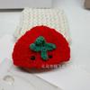 Chapéu de Veludo Coral para Boneca cerca de 8x8 Chapéu Capuz Fofo de Vegetal Animal Boneca DIY Feito à Mão Lã