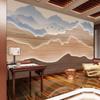 Nuevo Estilo Chino Estilo Decorativo Papel Tapiz 3D Estéreo Mural Decorativo de Vestíbulo Vestíbulo de Hotel Sala de Té Papel Tapiz de Fondo de Rocalla