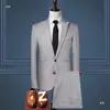 Comercio exterior transfronterizo traje coreano traje para hombre negocios ocio profesional vestido ropa de padrino traje dos piezas