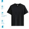 Camiseta de Trabajo de Gama Alta Cuello Redondo Personalizada Holgada para Pareja Manga Corta Corporativa Unisex Camisa Cultural con Bordado Impresión al Aire Doble Cara