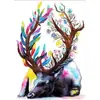 Mural Moderno Minimalista para Quarto Pintura Decorativa para Sala de Estar Pintura Abstrata Criativa para Fundo de Sofá Pintura de Parede Pintura a Óleo Digital Pintada à Mão