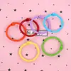 Anillos de plástico lacado de colores brillantes, resistentes y de alta calidad para libros de hojas sueltas, anillos para tarjetas, anillos de llavero con apertura móvil, materiales para manualidades