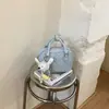 Bolsa Almofada Feminina Versátil Personalidade Tendência Fresca Mulheres 2025 Nova Bolsa de Mão Matelassê com Diamantes Pequena Transversal de Ombro