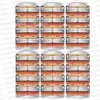 Item de Exportação Mais Vendido: Barbeador Manual Laranja com Lâminas de Seis Camadas, Cabeça e Cabo de Barbeador Manual Masculino