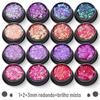 1 + 2 + 3mm rodada glitter lantejoulas misturadas ultra fina cor mágica olho maquiagem patch unha polonês cola unha jóias atacado