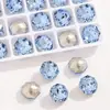 Rhinestone Iridiscente Galvanizado para Arte de Uñas, Rose Octagonal Nuevo de Caña Alta, Cristal de Rosa Milenio de Fondo Puntiagudo 8*8