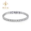 Pulsera Douyin con transmisión en vivo, color fuego, diamantes 3A, circonita, imitación de moda para mujer, diamantes Mosan, joyería de estrella para hombre.