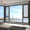Foshan Ventanas de Aleación de Aluminio Sistema de Puertas y Ventanas de Aluminio Rompe-Puentes Ventanas de Techo a Suelo para Villas Ventanas Cerradas para Balcón de Dormitorio de Casa Autoconstruida