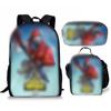 Mochila Anime Desenho Animado Mais Vendida Transfronteiriça Mochila Escolar Conjunto de Três Peças Mochila Escolar Estudante Bolsa de Ombro Estojo de Lápis Drop Shipping