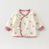 Ropa de Medio Espalda para Bebé Algodón Puro Sin Huesos Ropa de Otoño para Niños Pequeños Ropa Interior para Primavera y Otoño Capa Base Ropa de Monje para Bebé Ropa para Recién Nacidos