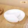 Plato de Comida de Tres Compartimentos Estilo Nórdico Plato Divisor de Comida para el Hogar Plástico para Microondas Plato de Cena de Plástico Plato de Preparación Simple Creativo