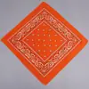 Lenço quadrado de poliéster com estampa paisley de flor de caju, lenço mágico para atividades ao ar livre, passeios, estilo hip hop