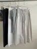 Pantalones Casuales de Pierna Ancha con Retazos Estilo Old Money Coreano para Mujer, Verano 2026 Delgados de Secado Rápido Adelgazantes Acortados Curvos Venta al por Mayor