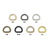 Acessórios de Ferragens para Bagagem com Argola D de 5 Pontos Largura Interna 1,6cm Argola D de Arame de Ferro Argola de Pendurar Semicircular Fivela para Alça de Bolsa Conector para Alça de Bolsa