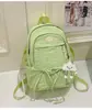 Mochila Fofa e Doce Estilo Japonês com Laço, Mochila para Aluno do Ensino Médio, Mochila de Viagem Fresca Estilo Floresta de Alto Valor