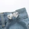 Ponto Broca Amor Cintura Artefato Sem Pregos Sem Costura Botões Fivela Removível Jeans Botões Fivela Ajustável Cintura