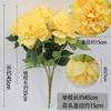 Simulación Flor de Peonía de 5 cabezas grandes Vestido para el hogar flor falsa accesorios para sesión de boda flor de seda Ramo de Peonías Chinas al por mayor