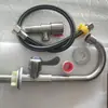 Grifo de agua fría simple de acero inoxidable 304, grifo giratorio para lavabo, grifo universal de apertura rápida vertical y horizontal fábrica