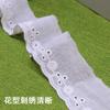 Accesorios de Encaje Bordado Solubles en Agua de Alta Calidad Encaje Blanco de Algodón Puro Accesorios de Tira de Tela Pequeña Joyería para Pasador de Cabello de Niños