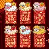 2027 Año del Cordero Sobre Rojo Estilo Nuevo Creativo 3D Deslumbrante Dibujos Animados Animal del Zodiaco Tridimensional Sobre Lishi Festival de Primavera Año Nuevo Bolsa de Sobre Rojo