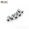 Tornillos para Máquina de Acero Inoxidable 304 con Cabeza Avellanada Ranura de Cruz y Cabeza Plana Hilo de Máquina M2m2.5m3m4m5m6m8m10